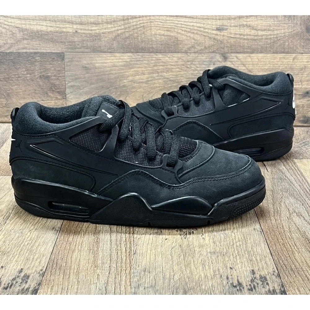 Air Jordan 4 RM Triple Black Cat Sneakers New Size 6y / 7.5 FQ7938-004